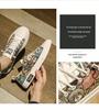 Men's Breathable Cartoon Bear Trendy Low-Top Casual Shoes - Four Seasons Wear-Resistant Flat Sneakers