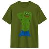 Pepe The Frog Cotton Tshirt For Male Summer Y2k Funny Tshirts Comfortable Hipster Tee Shirt Big Size Loose Tops
