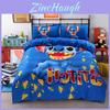 Premium Cartoon Stitch Bedding Set Cotton Blend Duvet Comforter Cover 4pcs For Cozy Warmth