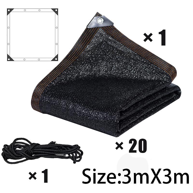 Shadow Mesh Shade Screen Shade Canopy Balcony Cover Privacy Outdoor Garden Car Sunshade Shading Sail Camping Tent Travel Gazebo