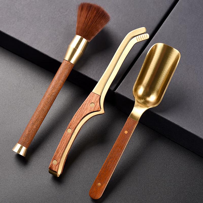 

Chaxun Tea Scoop, Clip & Brush Set