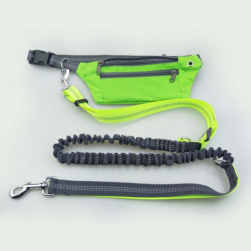 

Pet Dog Leash Waist Waterproof Pockets Dog Reflective Belt Elasticity Collar Rope Running Jogging Walking Pet Supplies
