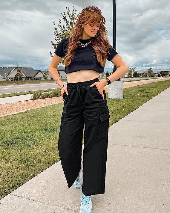 2023 Summer European & American Women's Casual Cotton Pocket Workwear Pants