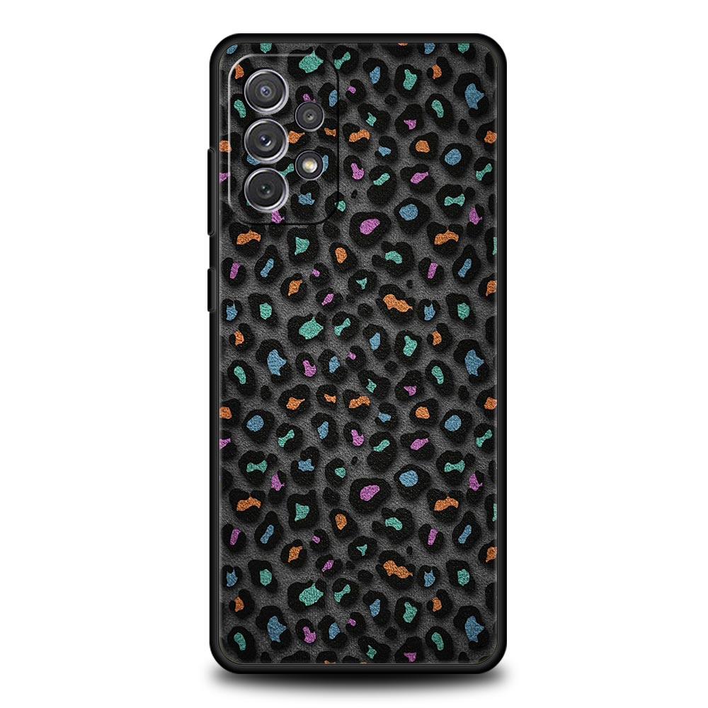 Leopard Print Pattern Phone Case For Samsung Galaxy A17 A07 A55 A35 A25 A15 A05 A33 5G A31 A23 A21s A13 A41 A73 A53 A51 A71Cover