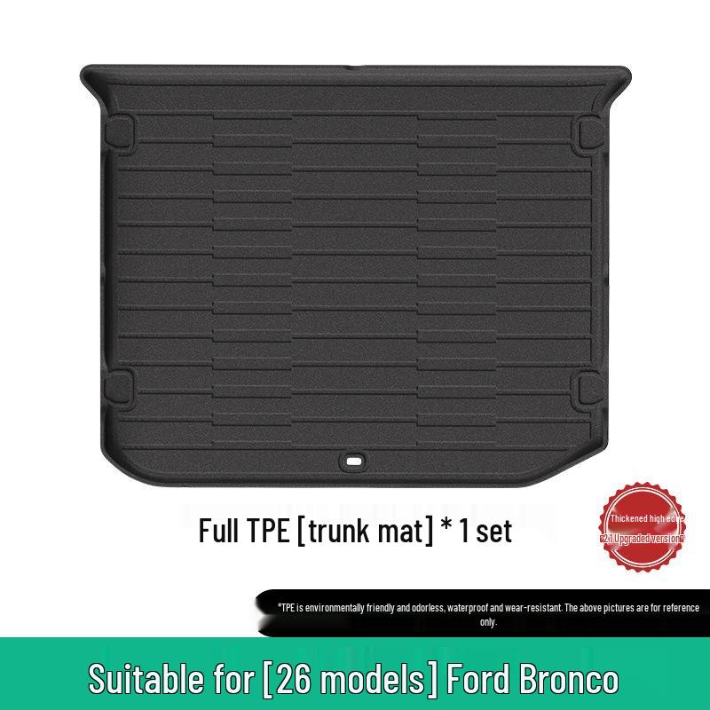 Custom Floor, Trunk, and Seat Back Mats for 26 Ford Bronco Models, TPE Material
