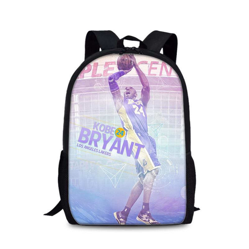 Sac à dos d'université Kobe Bryant en matériau nylon pour un usage quotidien et les activités sportives