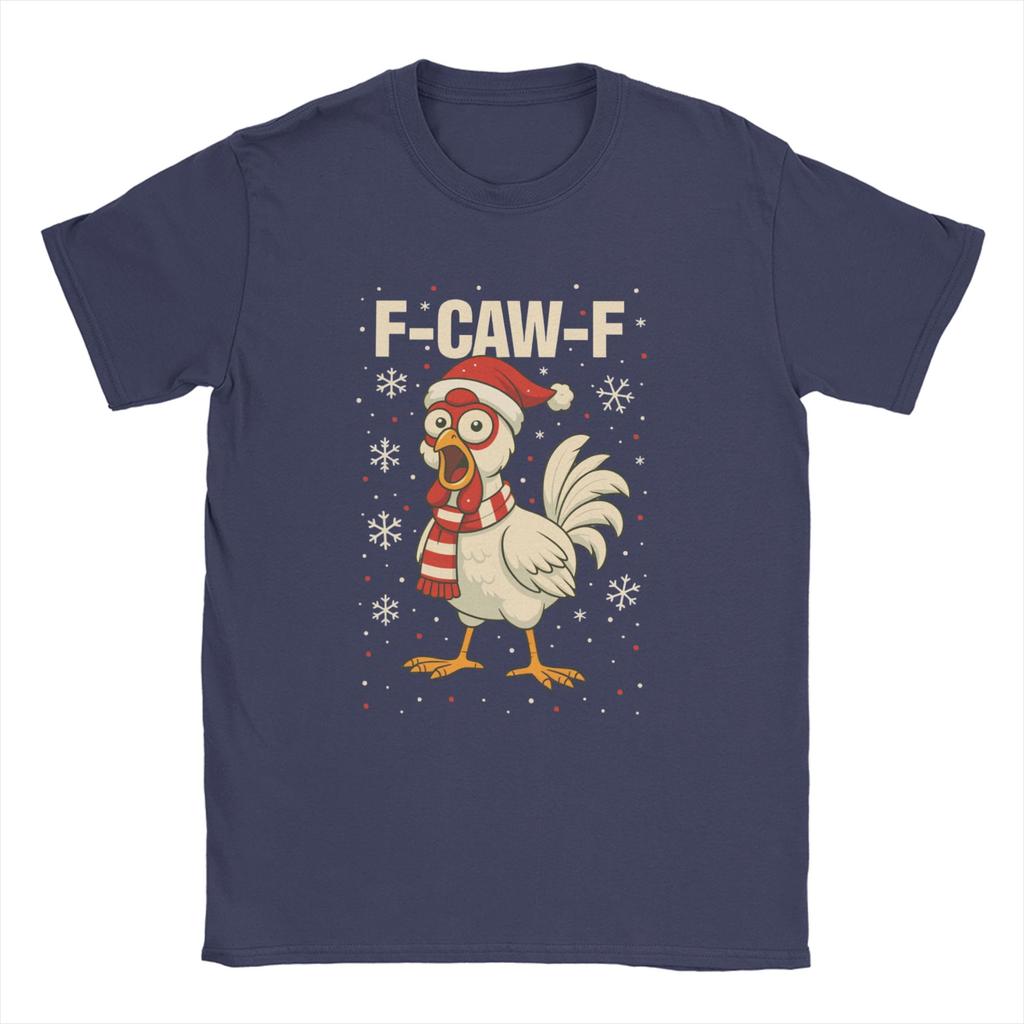 F Caw F Rooster Funny Bird Fcawf Chicken  T-Shirts Men Fashion Cotton Tee Shirt O Neck Short Sleeve T Shirt Plus Size Clothing