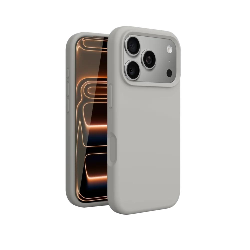 Al Liquid Silicone Phone Case For For Iphone 17 16 1 14 Pro Max 17Pro 17 Soft Bumper Shockproof Matte Cover Phone Accessories