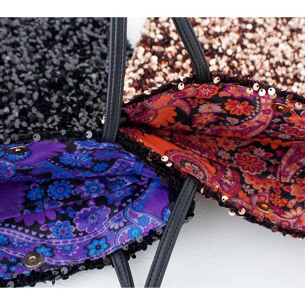 [ANNA SUI] Sequin Eco Bag (Black) 001540-0001-02