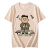 Sad Leader and Missiles Funny Meme T Shirt High Street Fashion Trend Short Sleeve Tshirts Men Women Casual Loose Cotton Tshirt
