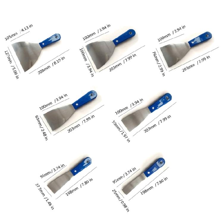 4/7Pcs Putty Scraper Flexible Paint Scraper Tool For Decal Patching Drywall Repair Parts Home Improvement Projects