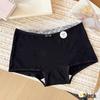 10A Antibacterial Girls' Pure Cotton Mid-Waist Boxer Briefs with Bowknot