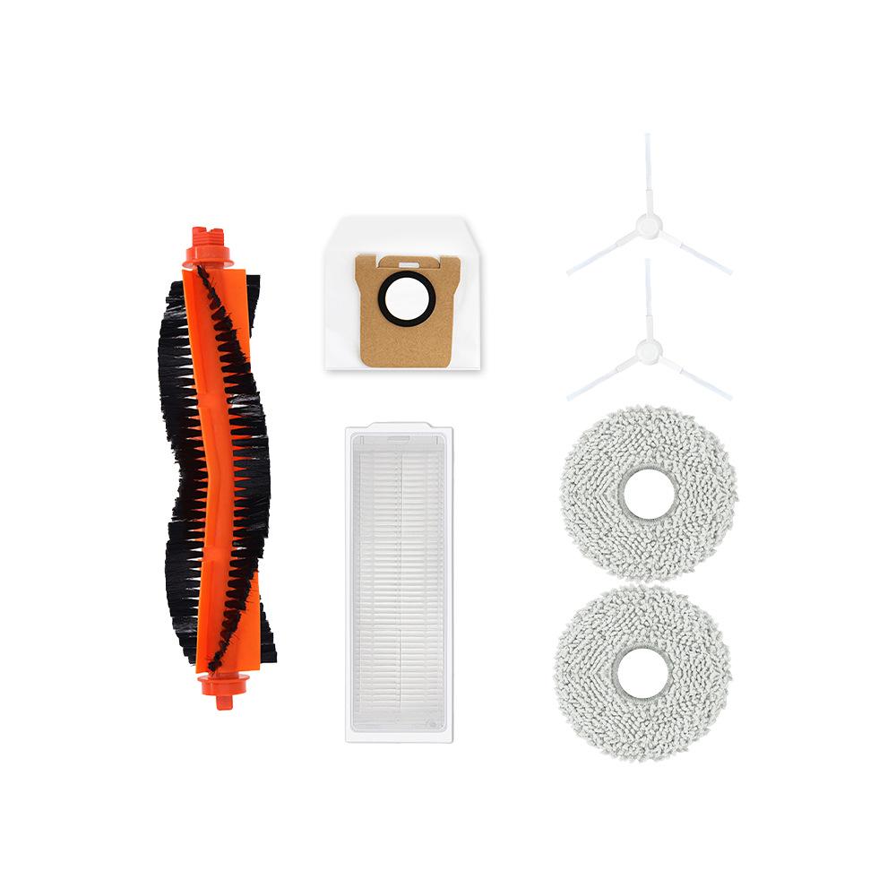 Xiaomi X20 Robot Vacuum Accessories: Roller Brush, Side Brush, Filter Screen, Mop Cloth, Dust Bag.