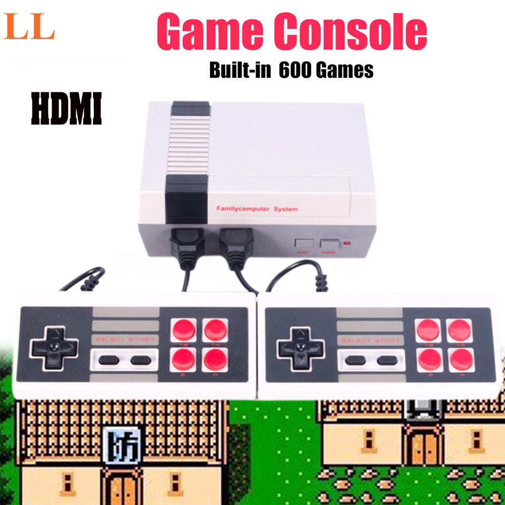 Retro Classic Game Consoles Built-in 600 Childhood Dual Control uygun ...