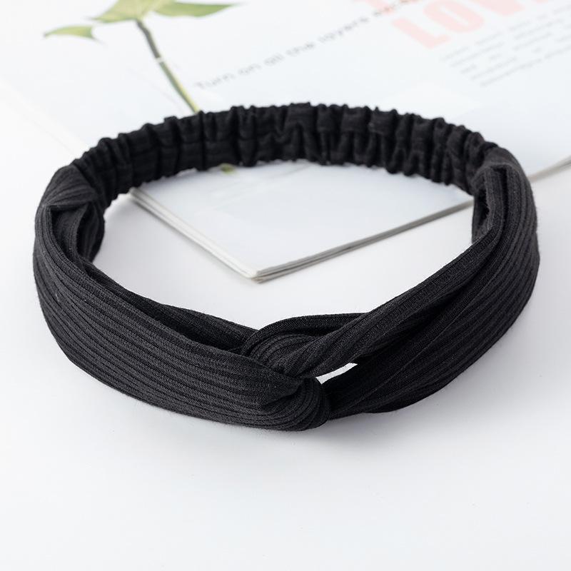 

Headbands For Women Twist Knotted Women Head Bands Boho Stretchy Hair Bands Non Slip For Girls Criss Cross Turban Plain Headwrap Yoga Workout Vintage 1pcs