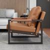 Nordic Single Lazy Sofa Italian Light Luxury Wrought Iron Leisure Chair Balcony Bedroom Living Room Sofa Chair Tiger Chair