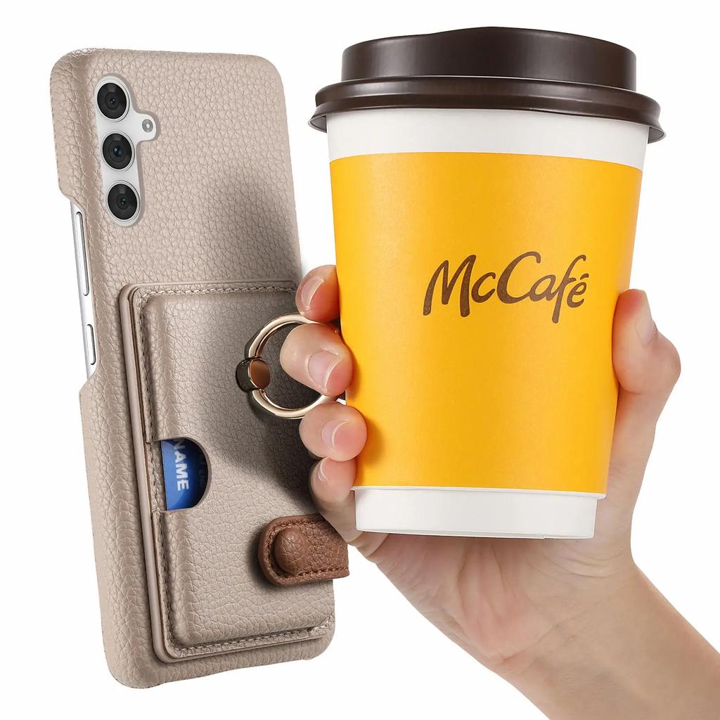 Ring Holder Leather Wallet Case for Samsung Galaxy S24 Ultra S25 Plus S23 FE S22 A06 A16 A36 A56 A15 A35 A55 Card Solt Cover