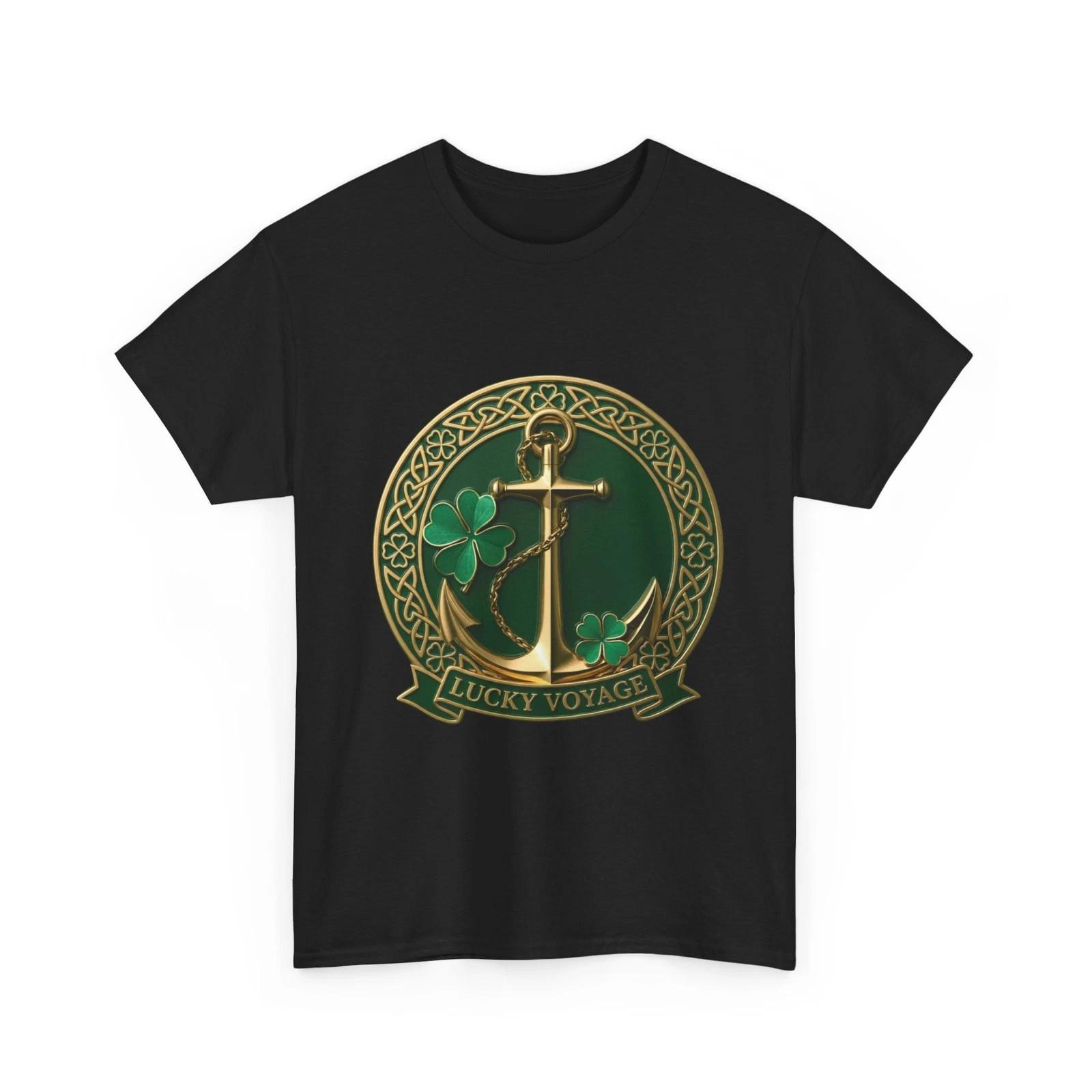 Lucky Voyage St Patrick Cruise Shirt Irish Shamrock Anchor Tee 3XL