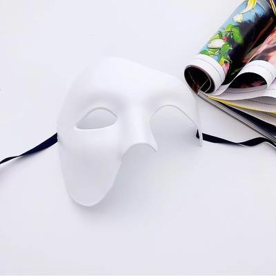 Halloween-Kostüm-Party-Maskerade, männliche Maskerade, halbes Gesicht, Erwachsene, Phantom der Oper, Retro-Prinz, einäugige Maske