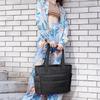 Large Capacity Puffy Laptop Bag Soft Commute Briefcase Fashion Quilted Tote Bag  Travel