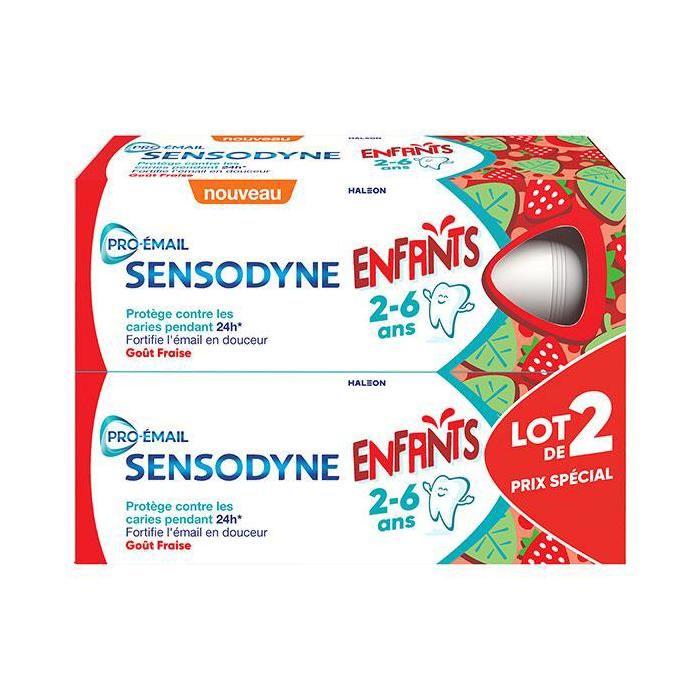 Sensodyne Pro-émail Enfant 0-6 Ans Menthe Douce, 2x50 Ml