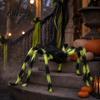 Großes Spinnen-Stofftier Halloween-Dekoration, Weicher haariger gruseliger Requisiten, Pelzige riesige Spinnen für drinnen und draußen, Garten, Zuhause, Spukhaus-Dekoration, Kuscheltier