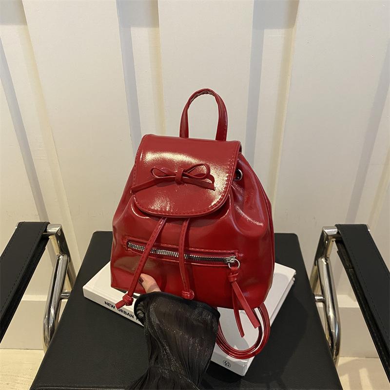Niche backpack bag women's autumn  new trendy fashion backpack versatile single shoulder portable bucket bag
