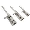 Chrome Door Latch Bathroom Door Lock DIY Installation 360° Installation Brushed Nickle Finish Extra Security For Bathroom