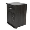 Mobile File Cabinet Multiple Drawers Sturdy Under Desk Rolling File Cabinet with Locks Wheels for Home Office Walnut