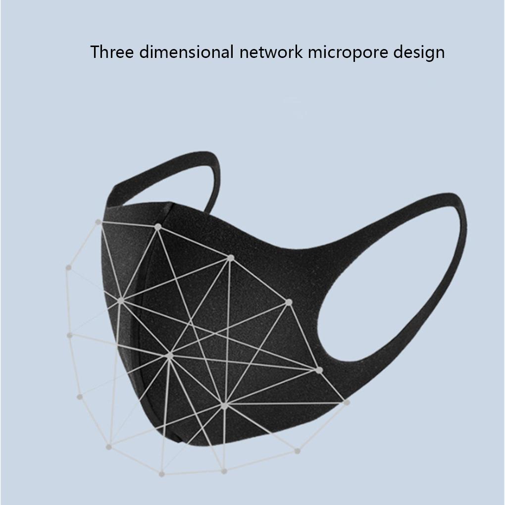 3-Layer Sponge Mask Anti-dust Anti-saliva Mouth-mask Reusable Unisex Mouth Pink