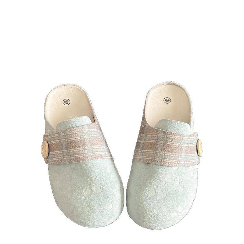 Office new half slippers women wear white shoes board shoes versatile niche sports and leisure shoes