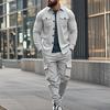 Outdoor Tactical Hunting Jacket for Men American Heavy Heavy Men's Overalls Lined with Sports Pants Shirt 2 Sets