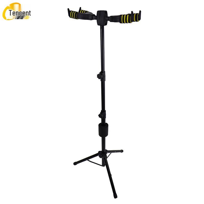 Tengxin Auto-Lock Vertical Double Guitar Stand