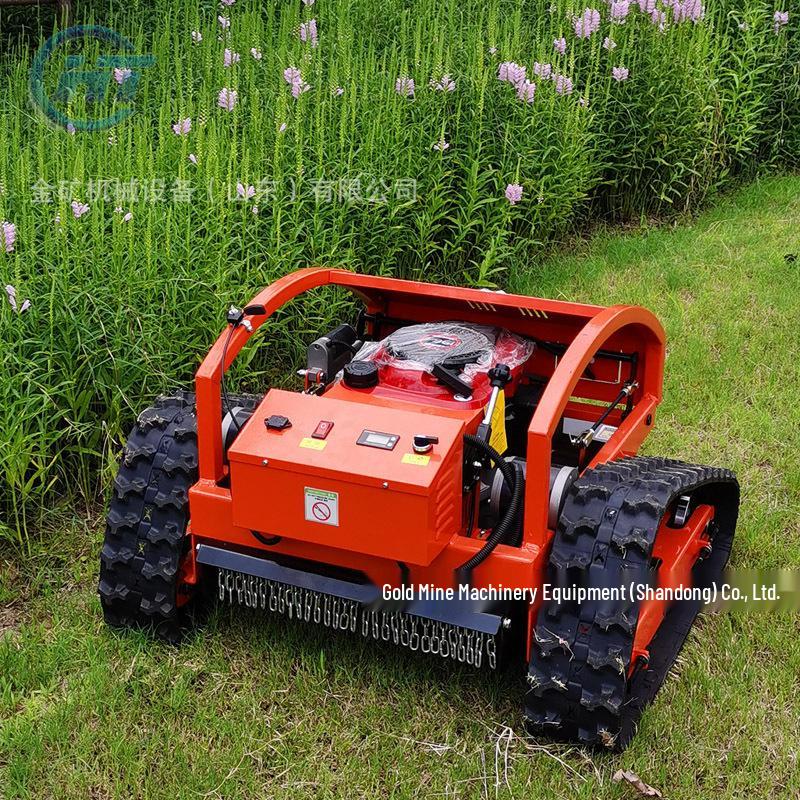Long-Distance Remote Control Crawler Mower for Lawn and Orchard