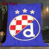 Dinamo Zagreb 2D Flaches Muster Flanelldecke, Hohe Qualität für Alle Jahreszeiten, Heimdekoration, Wärme und Komfort, Perfekt für Weihnachtsgeschenke.