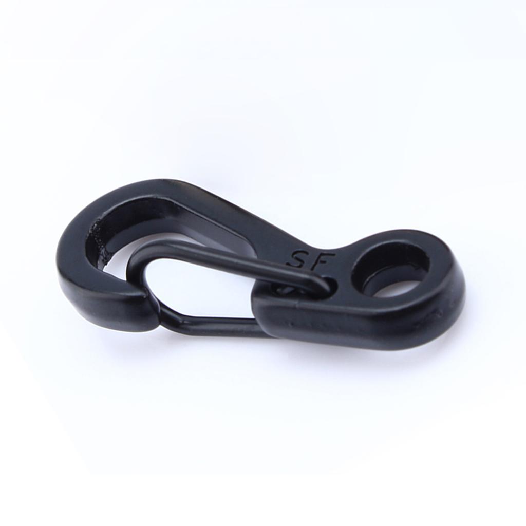 Carabiner Hooks, Buckle Key Carabiner Clip D with Built In for Key Paracord