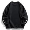 Men's Solid Color Round Neck Long Sleeve Sweatshirt Men's Sports Large Size Casual Round Neck Sweatshirt