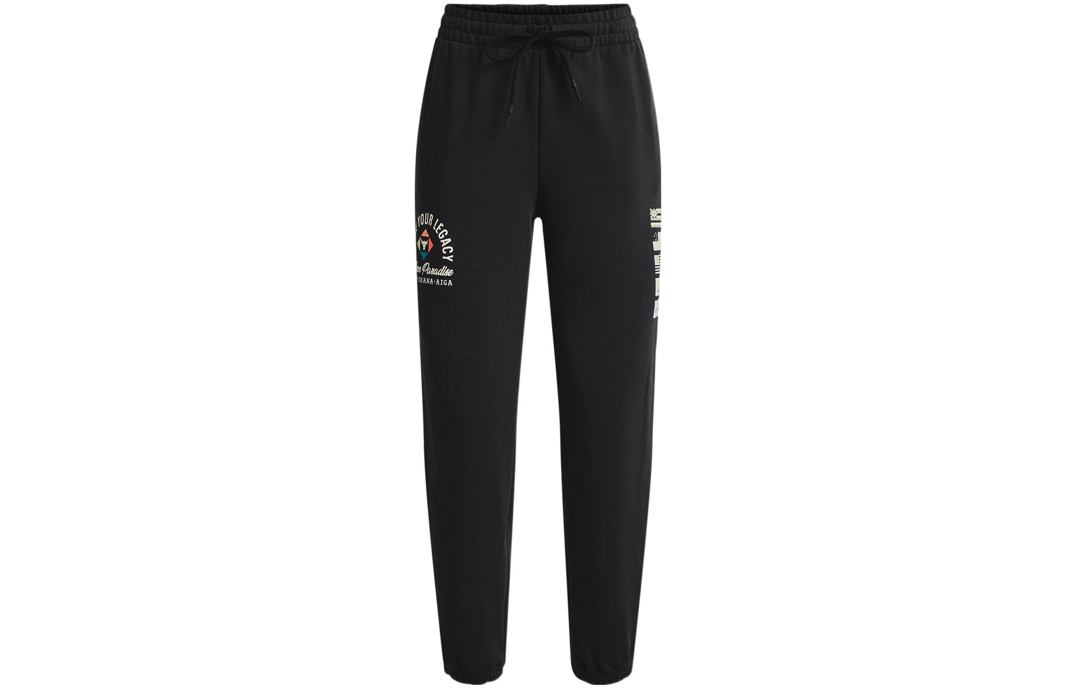 Under Armour Knitted Sweatpants Women s Black Moderate Cuffed Pants 1379004-001 L