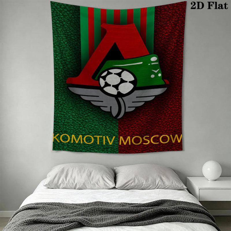 Lokomotiv Moscow Spark Wall Hanging Printed Fabric Blanket Decorative Tapestries for Bedroom Living Room Home Decor