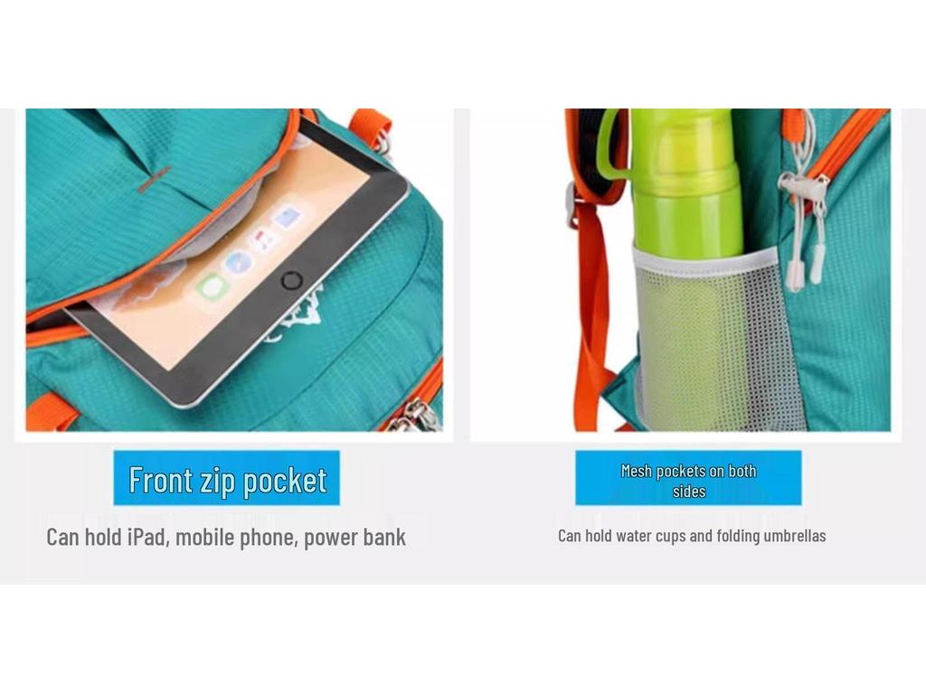 Unisex Ultra-Light Large Capacity Foldable Travel & Sport Backpack for Hiking and Cycling