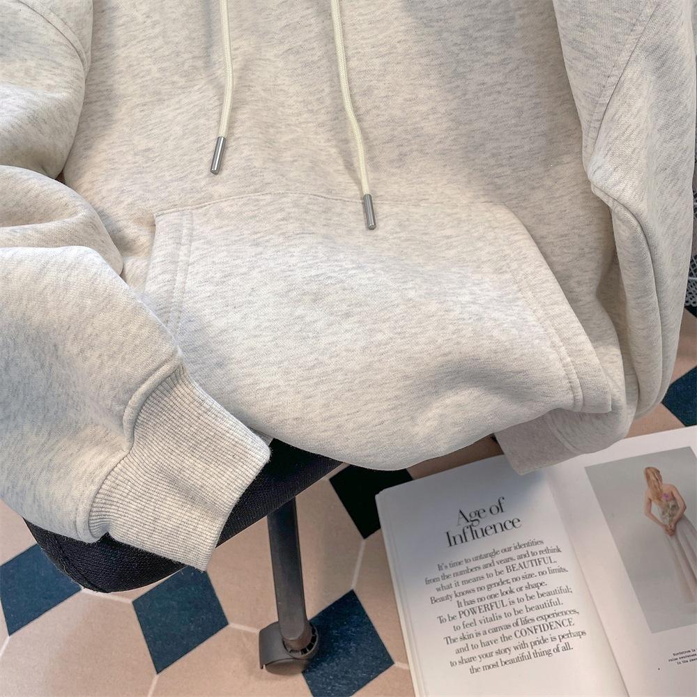 Women's Plus Size Chic Cartoon Print Hoodie - Versatile, Stylish, and Perfect for Spring.