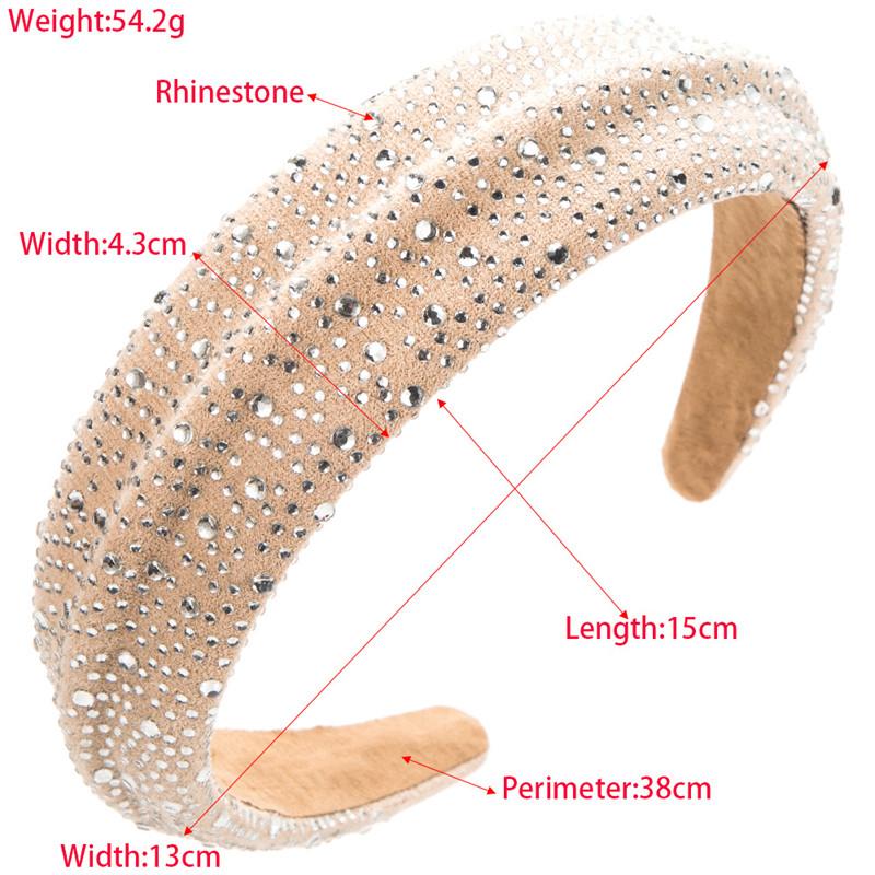 Wide-Edge Fashion Starry Hair Accessory Elegant Headband Ornament Women Rhinestone