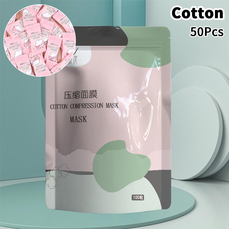 Candy Marke Einweg Komprimierte Gesichtsmasken Hautpflege 20/50/100 Stück Seidenbaumwolle Münze Umwickelte Tücher Papier Gesichtstücher