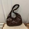 Shoulder Bag for Women Soft Foldable Vegan Leather Crossbody Bags Tote Hobo HandBag Underarm Purses Slouchy Hobo Bags and Tote Bag Women's Y2K Purse