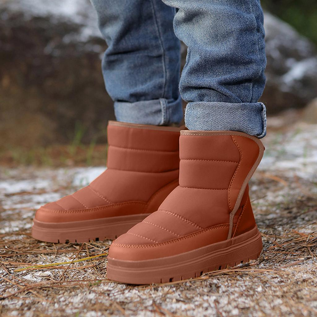 Children's Cotton Shoes Winter Waterproof Snow Boots Warm Wear-Resistant Ankle Boots For Boys And Girls Baby Winter Cotton Shoes