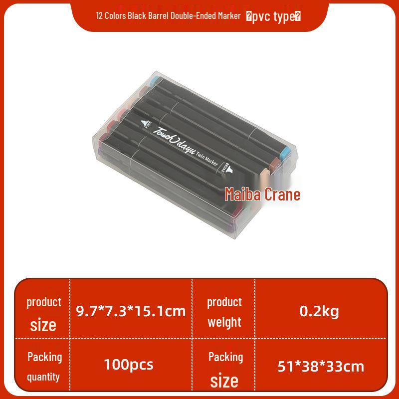 Dual-Tip Alcohol-Based Oily Marker Set for Kids - Watercolor Drawing Pens