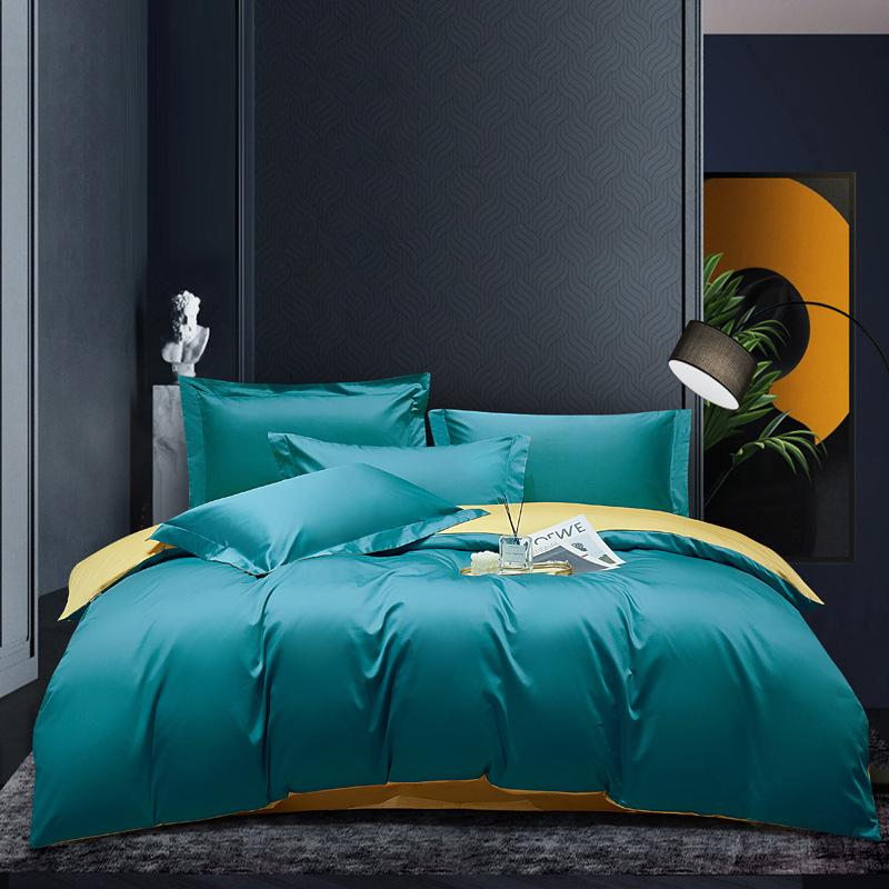 

100 Class A Maternal And Infant Grade Cotton Long-Staple Cotton Double-Parcel Sheets4-Pcs Set Single And Double Machine Washable 1.8m bed