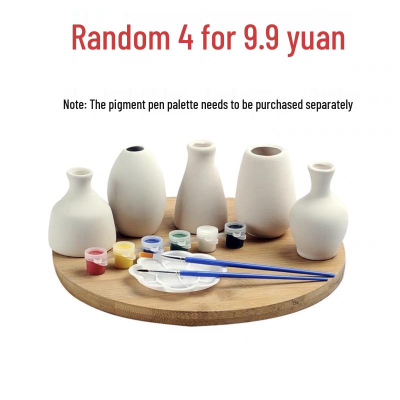 

Набор для ручной росписи бисквитной керамической вазы «Сделай сам» для родителей и детей, ручная работа, для детского сада