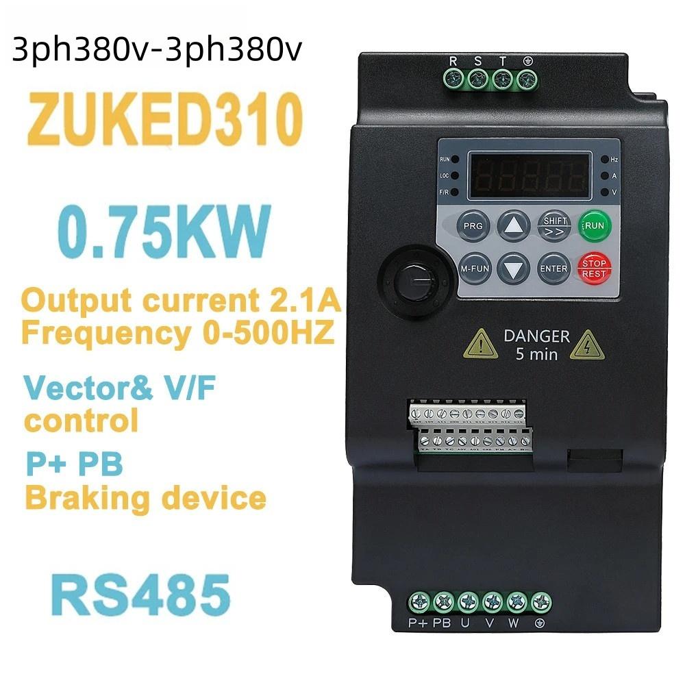 VSD/VFD 220V 0.75kW (1hp),1.5kW (2hp) & 2.2kW (3hp) Frequency Inverter Variable Frequency Drive Universal Motor