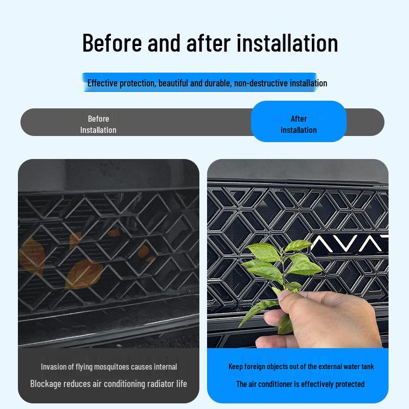 Custom Radiator Protection Grille for Chery 26 Models - Fengyun T11 Insect Net.